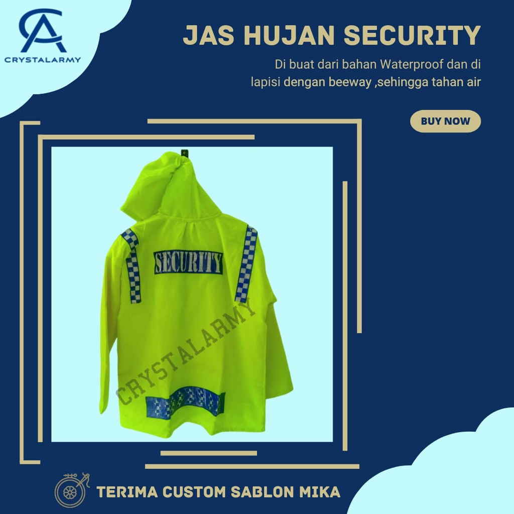 JAS HUJAN SECURITY SETELAN BAJU DAN CELANA