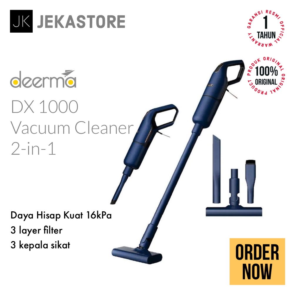 Deerma DX1000 Handheld Vacuum Cleaner / Penyedot Penghisap Debu