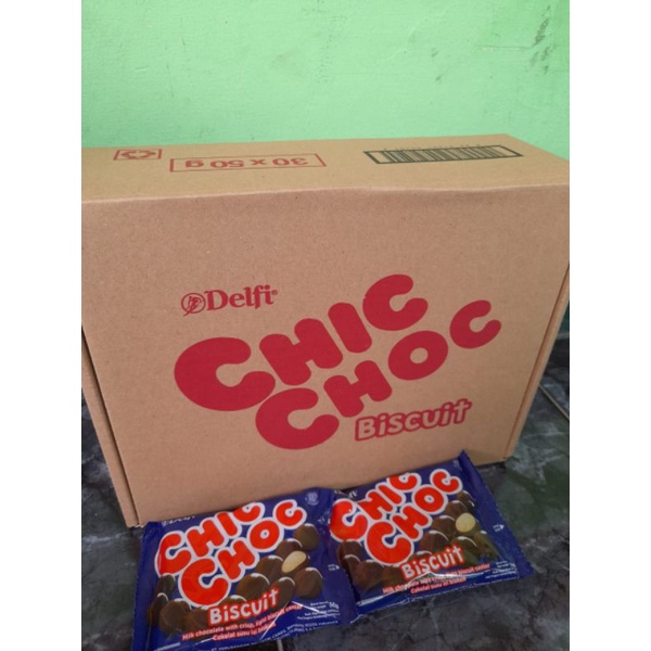 

DELFI CHIC CHOC 40GR BOX ISI 30 PC X 40 GR - COKLAT DELFI CHICCHOC BISCUIT 40 GRAM ISI 30 PCS