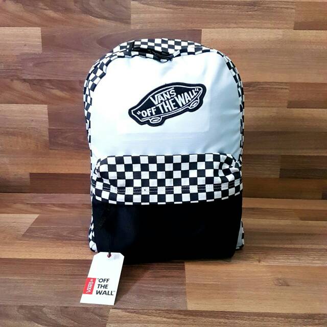 Tas punggung Back pack vans checkerboard
