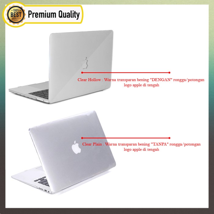 Casing Macbook Air New Pro Retina 13-16&quot; Premium Hardcase Transparan