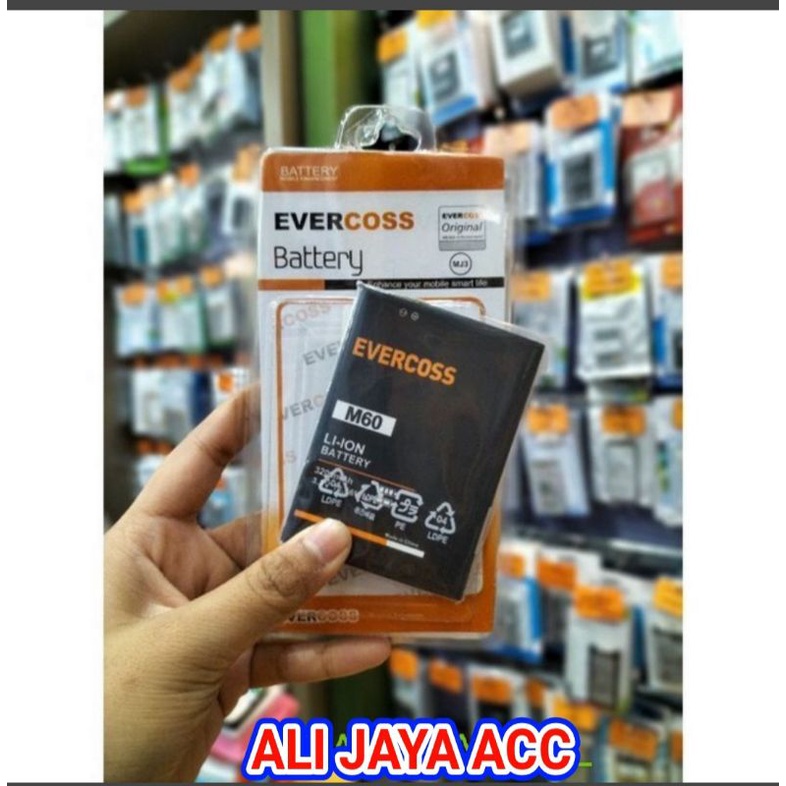 baterai HP EVERCOSS M6/M6A/M60 TERBARU 100% ORIGINAL