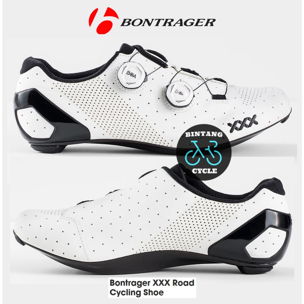 Sepatu Sepeda BONTRAGER XXX Road Shoe WHITE - Sepatu Cleat Road Bike Sepatu Cleat Sepeda Balap