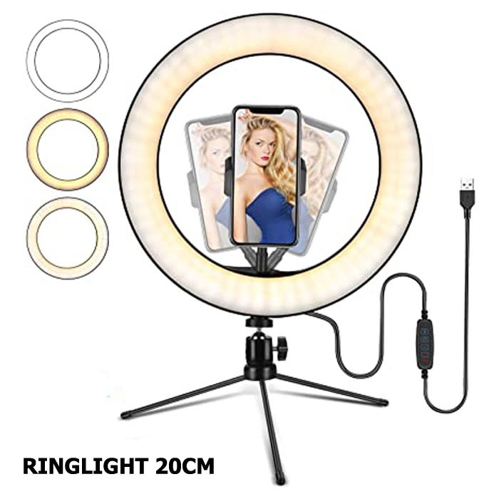 Trend-Ring Light Ringlight LED Makeup / Vlog &amp; Selfie - RINGLIGHT SAJA