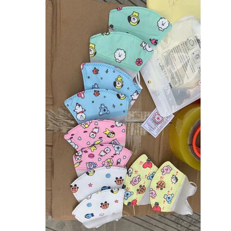 MASKER ANAK DUCKBILL BT 21 ISI10pc / masker anak karakter