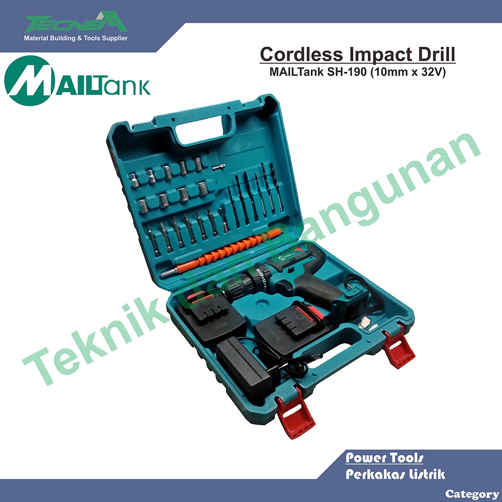 MAILTank Cordless Drill Impact / Mesin Bor Impact Baterai SH-190