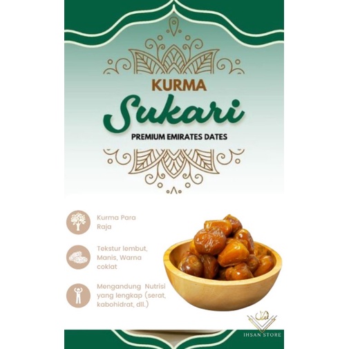 

Kurma Sukari Premium 500gr