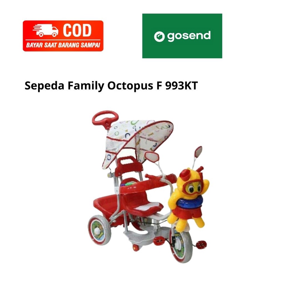Family Sepeda Anak Roda 3 Octopus, Burung Rio / Sepeda Anak Roda 3 Family / Sepeda Anak