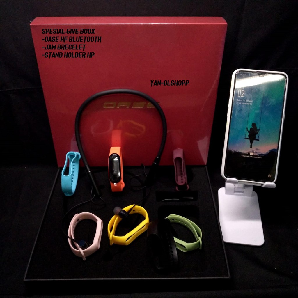 OASE GIFT BOX PACKAGE OPPO RENO 5 NEW 2021 FREE STRAP SMART BAND FREE STRAP