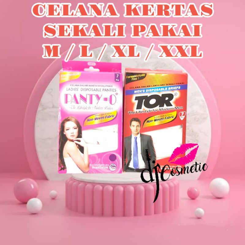 PANTY - O | TOR Celana Dalam Kertas Sekali Pakai Pria &amp; Wanita