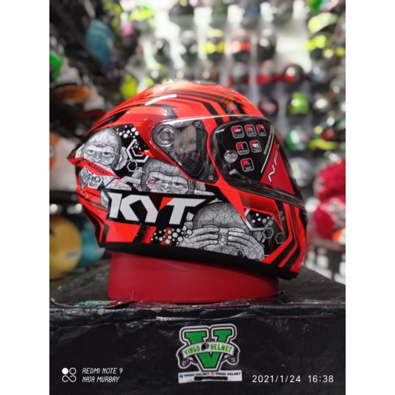 Helm KYT NFr motif RATHAPARK REPLICA termurah