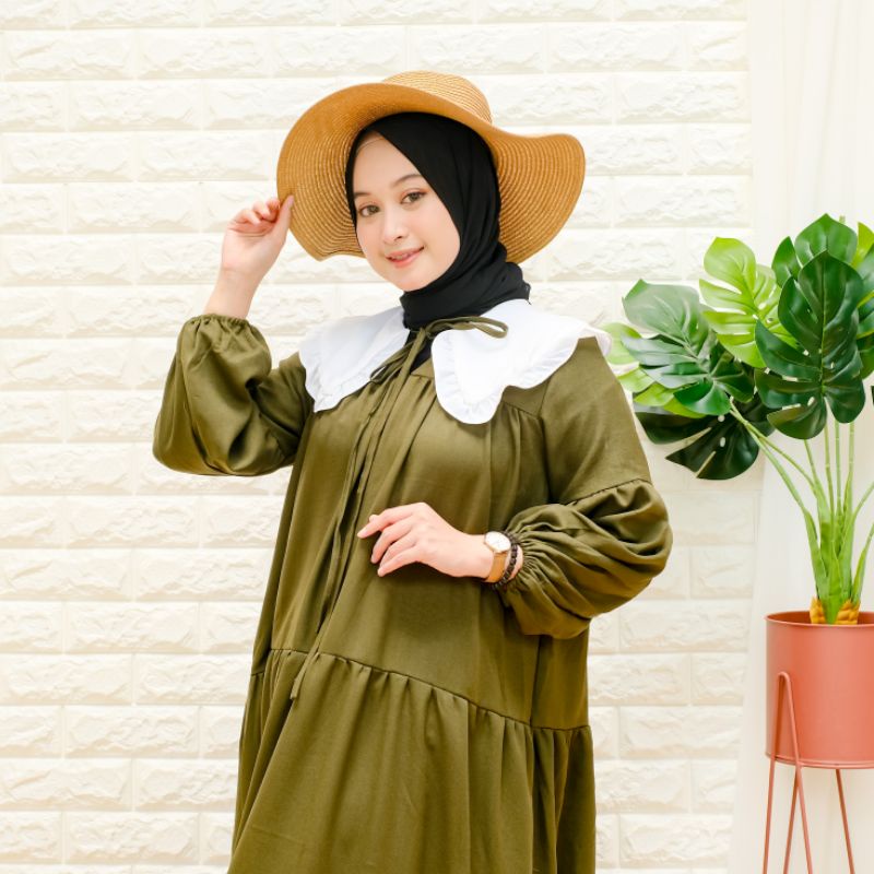 [COD] Cantika Desss S M L XL | Fashion Muslim Baju Gamis | Outfit Ideas Eid Series 2022 | Baju Gamis Lebaran | Dress Kondangan OOTD HQ | Bahan Crepe Premium |