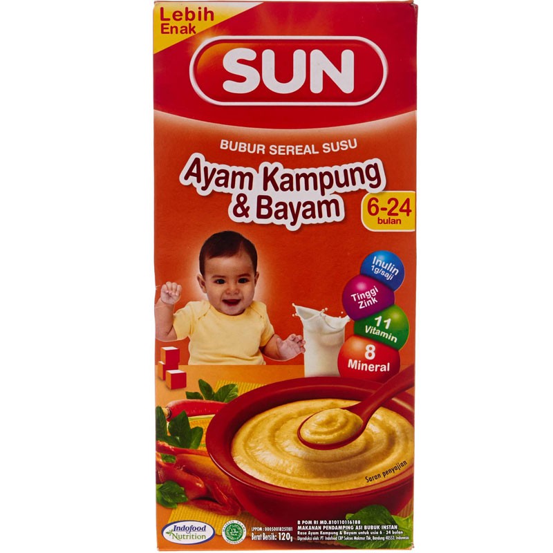 

Sun Bubur Ayam Kampung & Bayam 120g