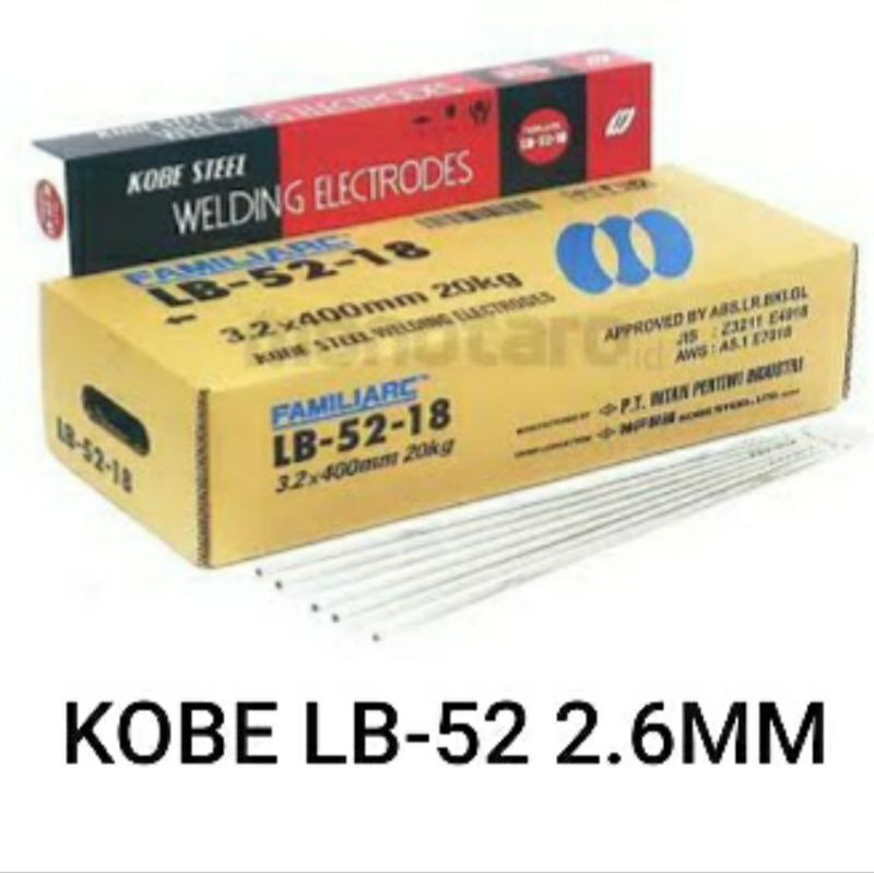 Kawat Las Kobe LB-52 2,6mm KOBE LB52 2.6mm (5KG)