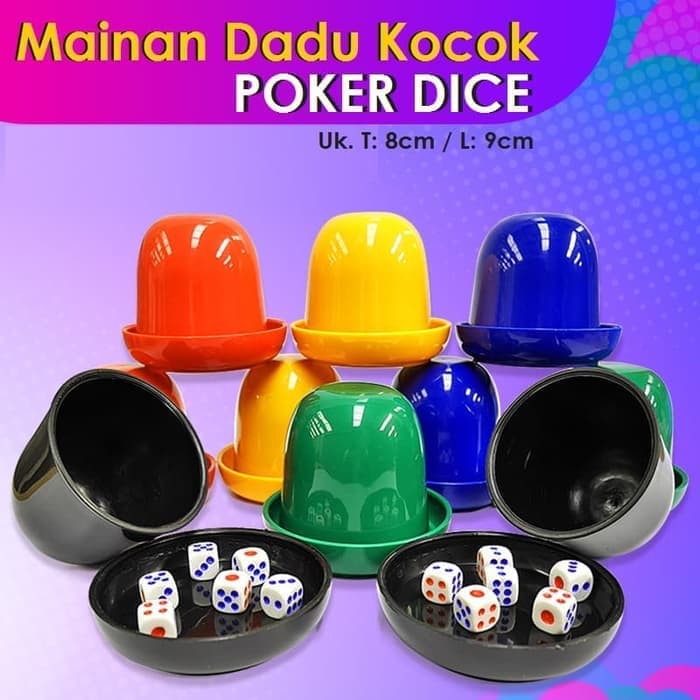 Mainan Gigit Buaya - Slime Guar Gum - Pie Face Game Mainan Dadu Klasik Besar / Dadu Poker / Dadu