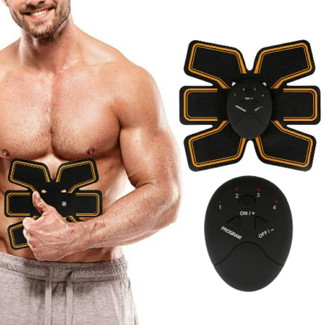 Alat Stimulator Terapi Pelangsing Perut Buncit EMS Otot Six Pack Muscle Stimulator Fat Burner