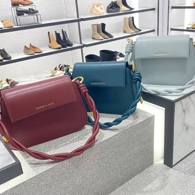 CK Twist Top Handle Bag