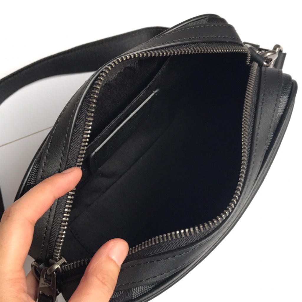 coach 72923 men's shoulder bag messenger bag small square bag camera bag   xjb