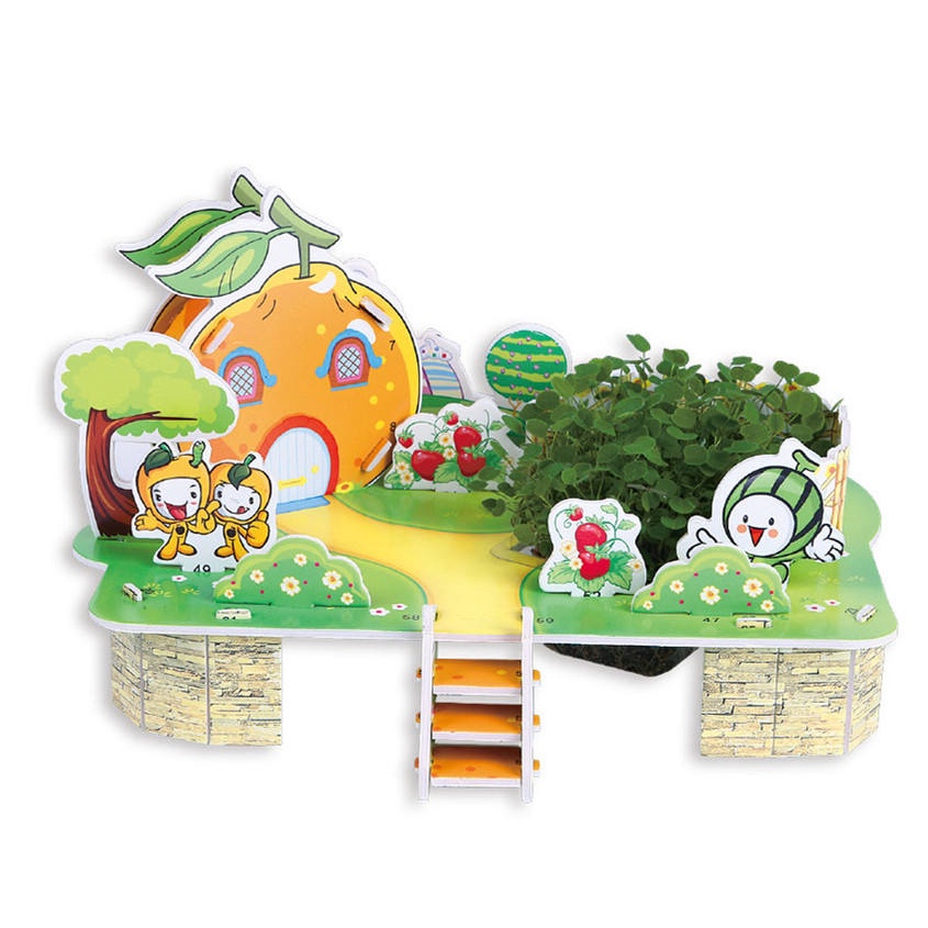 Pazel Kreative Anak - Puzzle DIY Tanaman | Dream Pumpkin House | 3d Puzzle Miniatur M-004 - Pazel Edukasi Anak - Puzzle Bercocok Tanam DIY