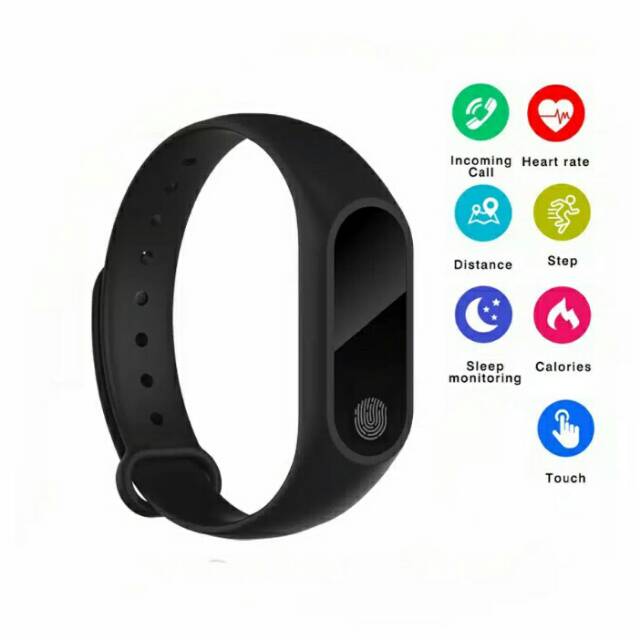 M2 Smartwatch / Smart Watch M2 Sport Band Smartband Heart Rate / Jam Tangan pria / Jam Tangan wanita