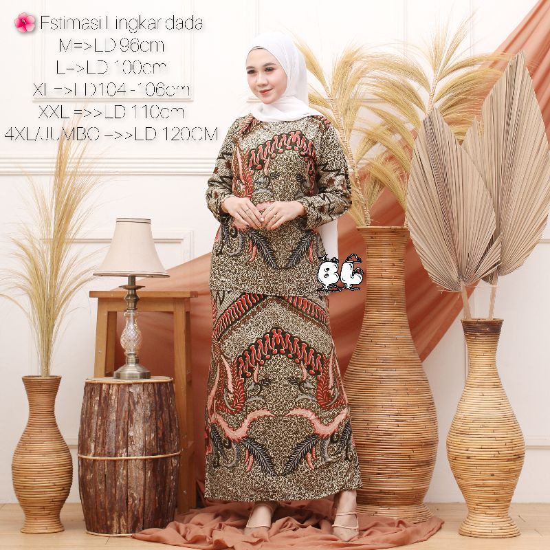 NEW SET PAKAIAN BATIK BAJU KURUNG WANITA MELAYU TERBARU SETELAN BATIK WANITA MODERN 2021 BAJU KURUNG