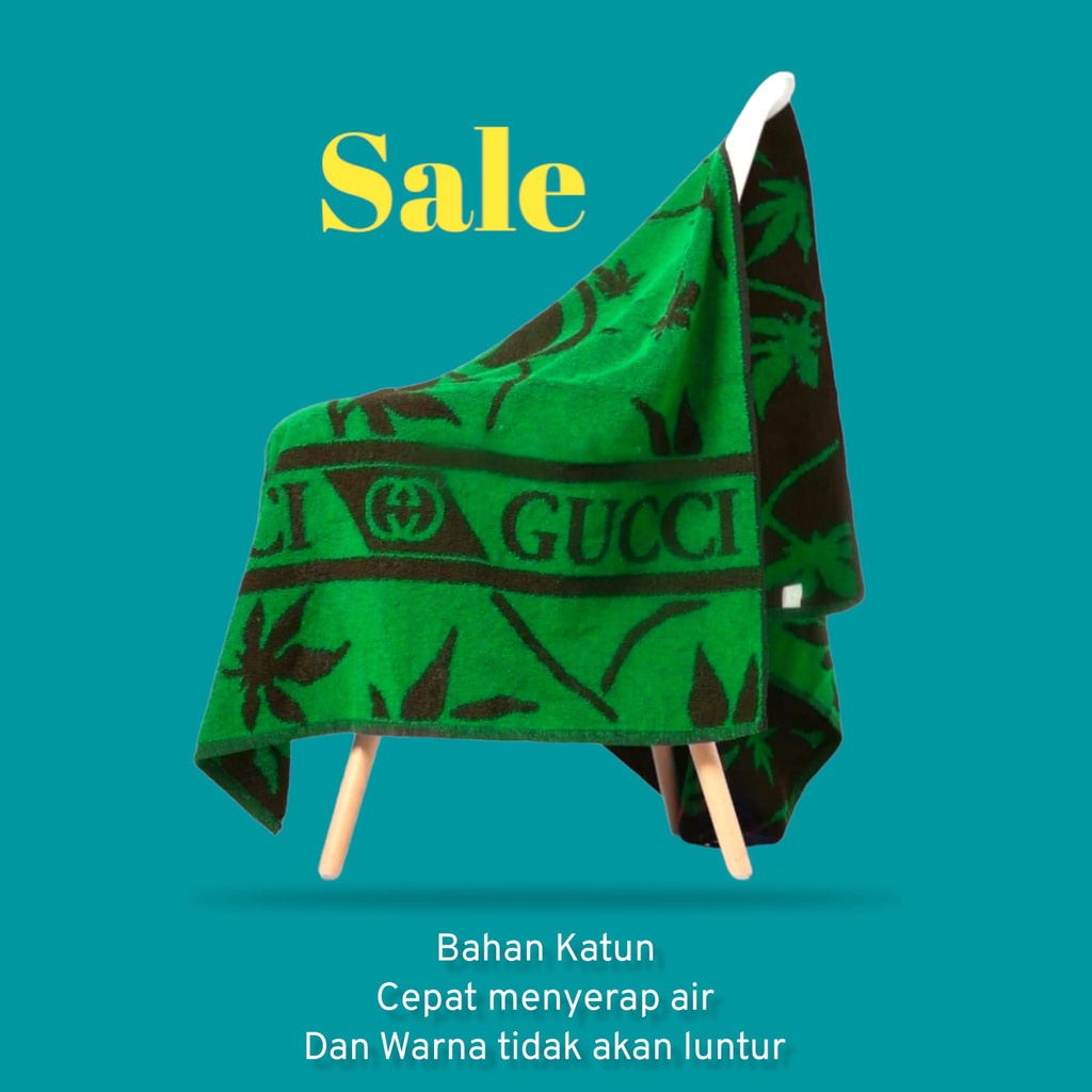 Handuk Gucci Jumbo 80x150 | Handuk Mandi Gucci SAKURA / handuk mandi dewasa / handuk dewasa / handuk