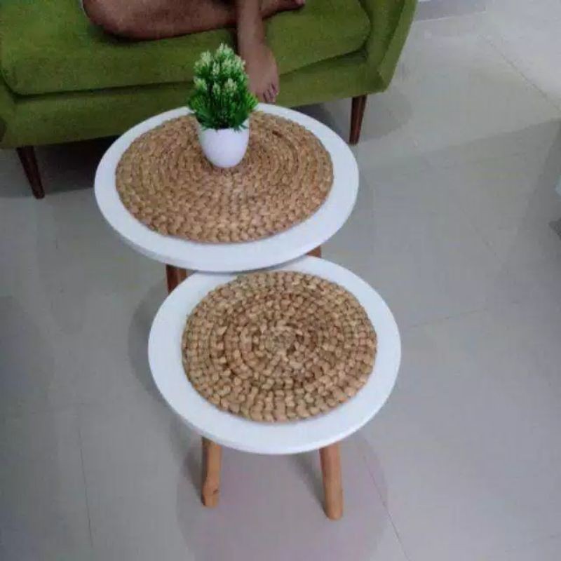 placemate eceng gondok / hiasan dinding / alas makan / tatakan piring