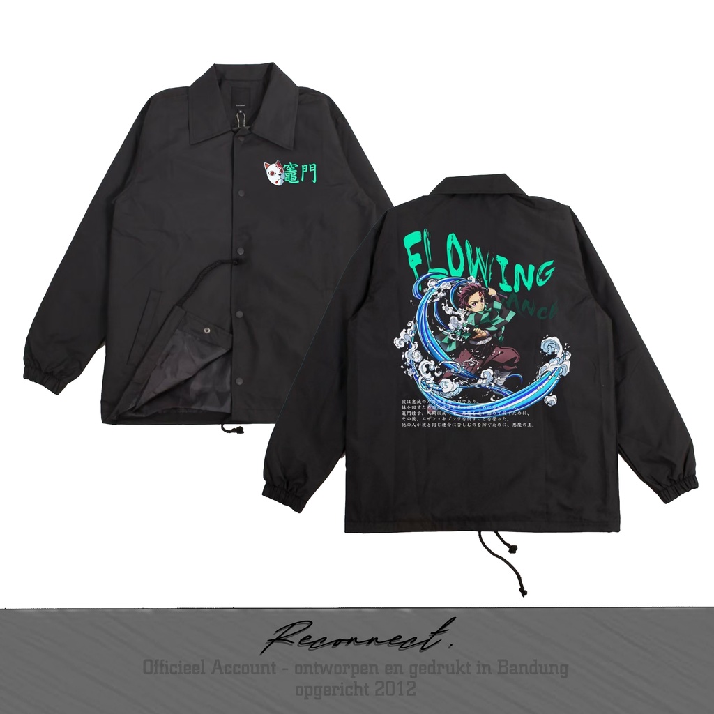 Reconnect Coach Jacket Demon slayer Tanjiro Kamado - Unisex