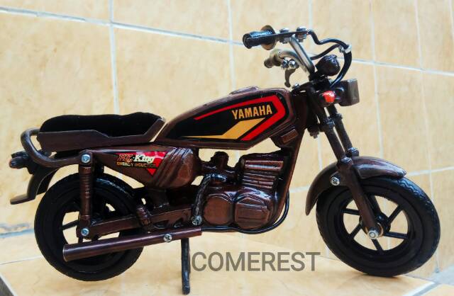 Miniatur Yamaha RX-King logam besi.