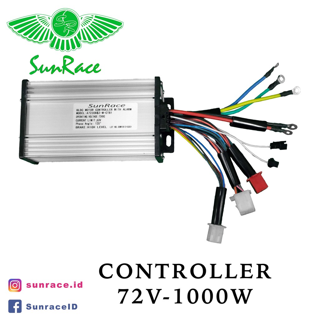 CONTROLLER BRUSHLESS 72V - 1000W SUNRACE