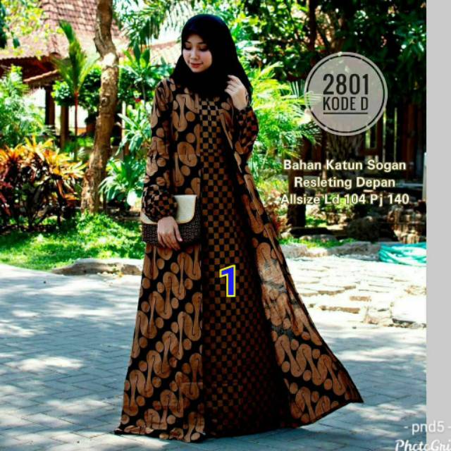 Gamis batik - gamis sogan