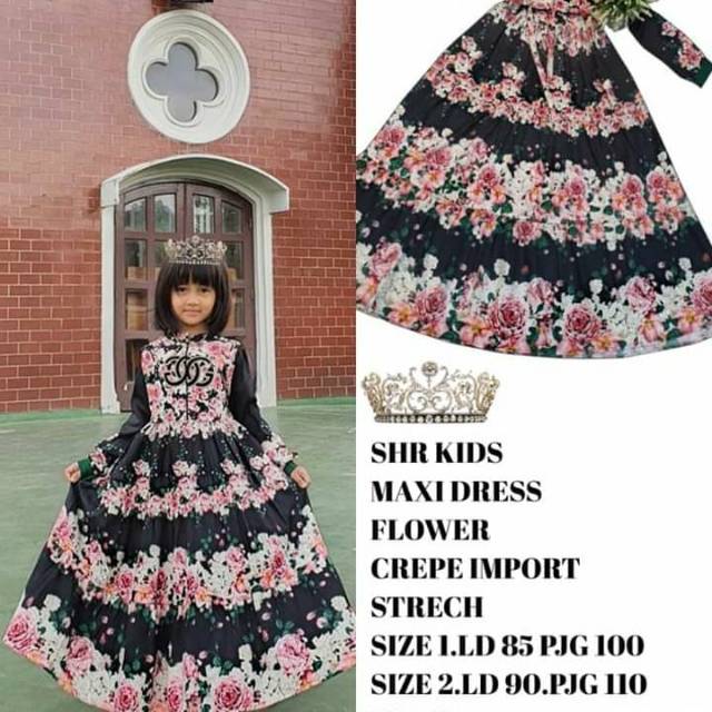 Readyyyy Ori shr maxi flower shr kids