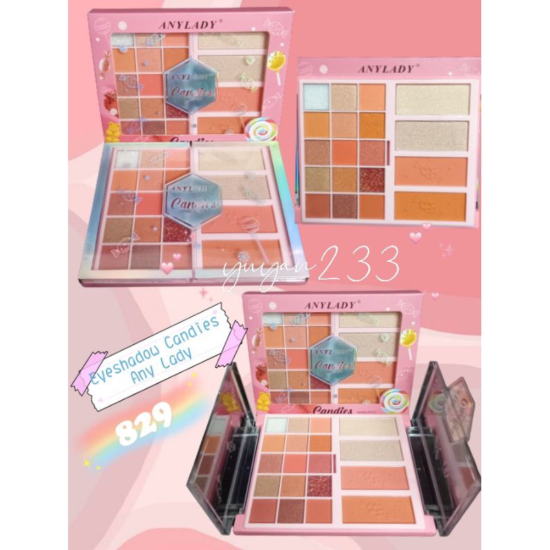 PROMO!!!EYESHADOW/BLUSHER/HIGHLITER CANDIES ANYLADY 829