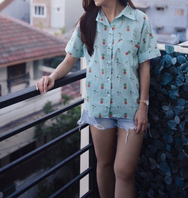 Atasan Blouse casual motif ( 1154 )