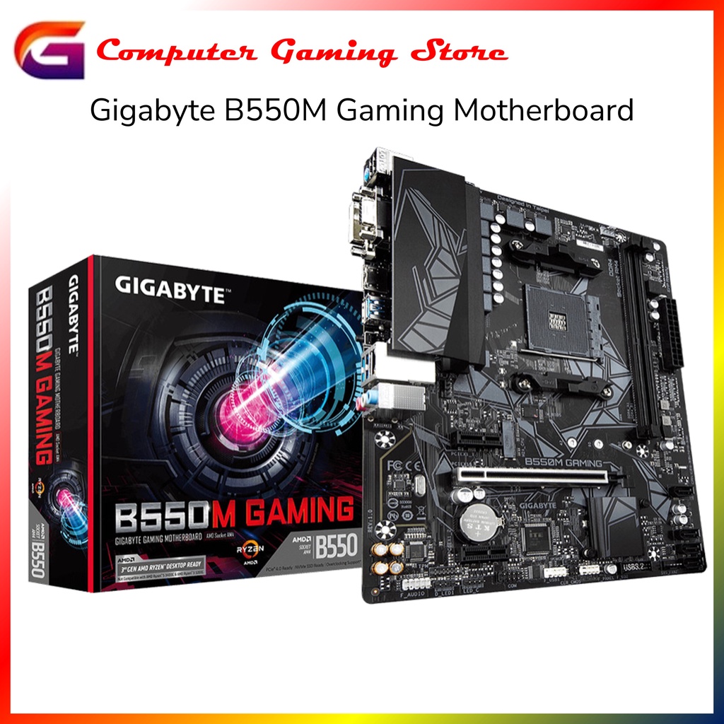 Gigabyte B550M Gaming Motherboard For AMD Socket AM4