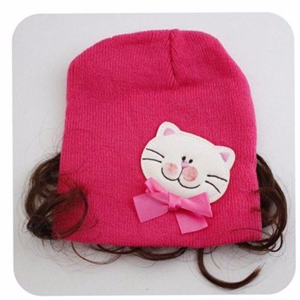 KUPLUK WIG CAT PINK | WIG HAT CAT PINK