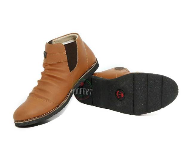 Sepatu Formal Pria Murah, Sepatu Slop semi kulit, Moofeat coolen Original Branded, Sepatu semi Boot