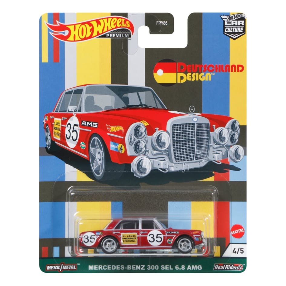 Diecast Hot Wheels MERCEDES-BENZ 300 SEL 6.8 AMG MERCY MERCEDES BENZ Deutschland Design Car Culture