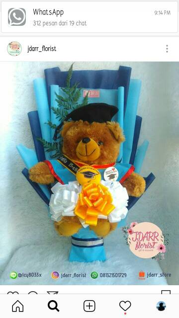 Bouket Bear Wisuda Exclusive