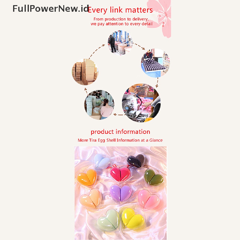 (Full) 2pcs / Set Spons Beauty Blender Bentuk Telur