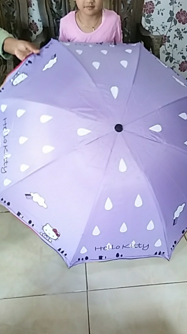 Payung Lipat Motif Hello Kitty Nf-417
