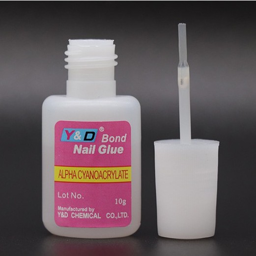 【New Year Sale】 lem kuku palsu Profession 1Pc 10g Fast Drying Nail Glue With Brush Head