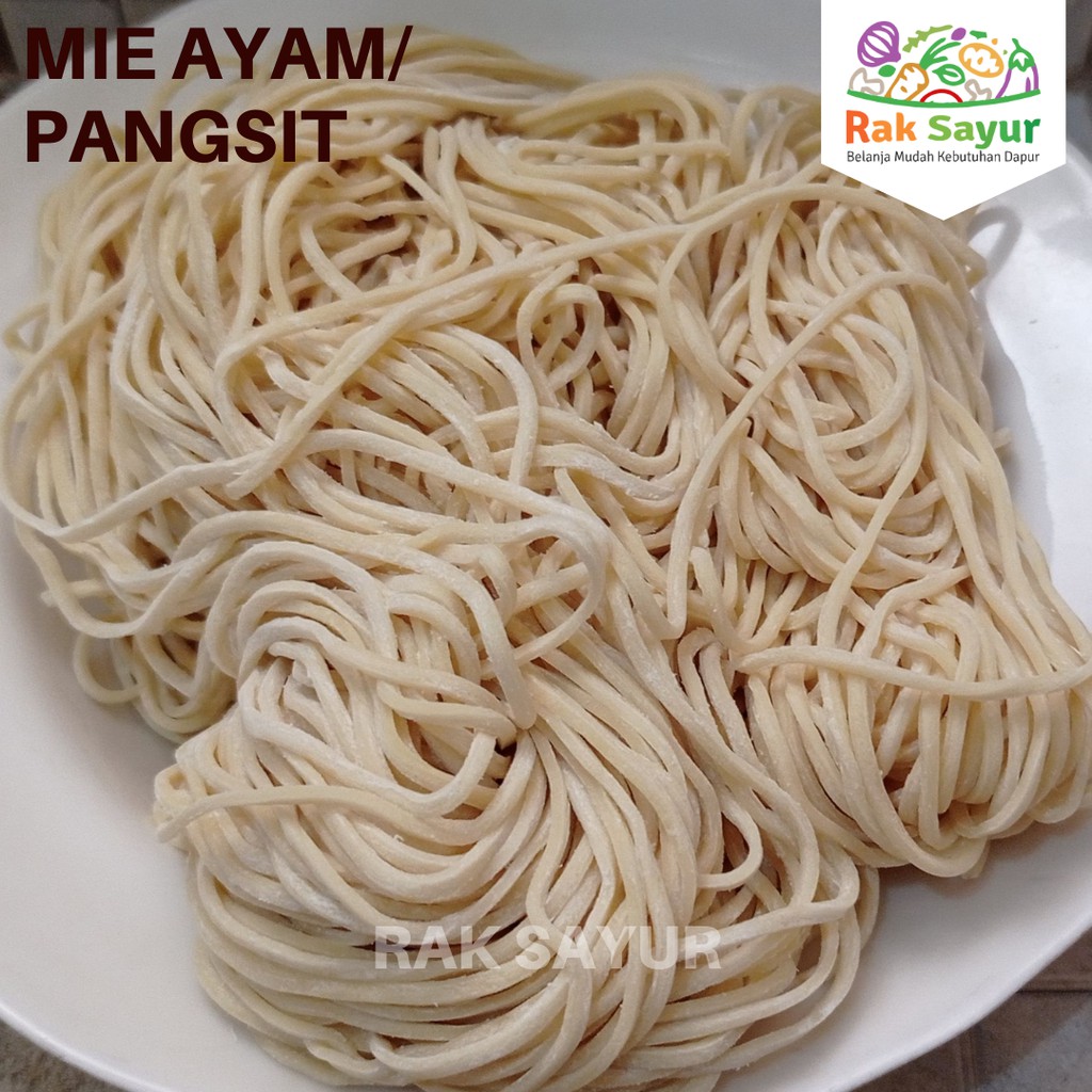 

Mie Pangsit Ecer 1kg Mie Ayam Bakso Siap Masak Padang