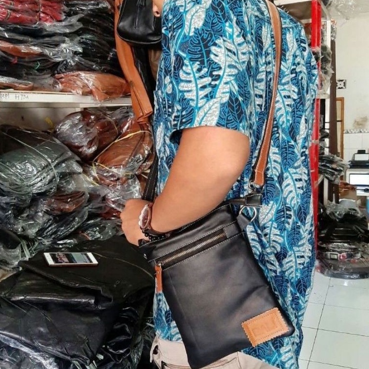 Tas selempang pria kulit sapi asli murah terbaru tas hp kulit asli