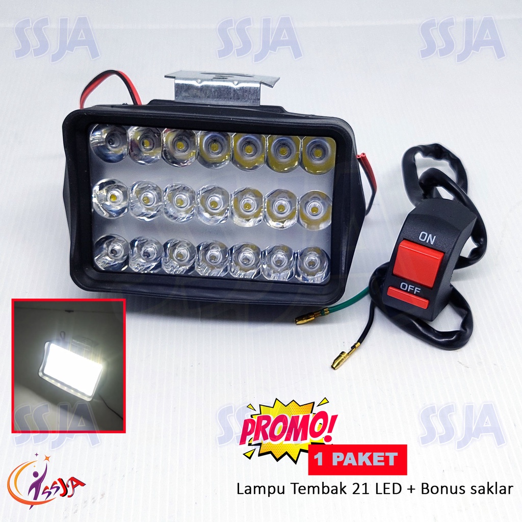 LAMPU TEMBAK SPION 21 MATA PANJANG 21 WATT | LAMPU SOROT PANJANG 21MATA | LAMPU SPION MOTOR 21 WATT | LAMPU 121 MATA LED | LAMPU TEMBAK 21 LED | LAMPU TEMBAK 21 MATA