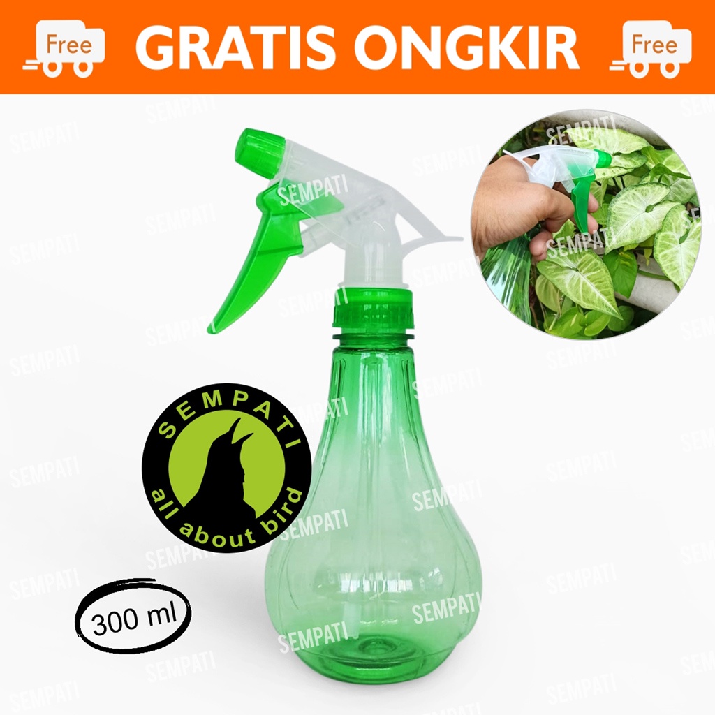 Botol Semprotan Air Violet Cannon Labu 300 Ml Sprayer Tanaman Bunga Kembang Semprotan Air Lonjong Spray Air Mandi Burung Kucing Anjing Desinfektan Hama Sangkar Kandang