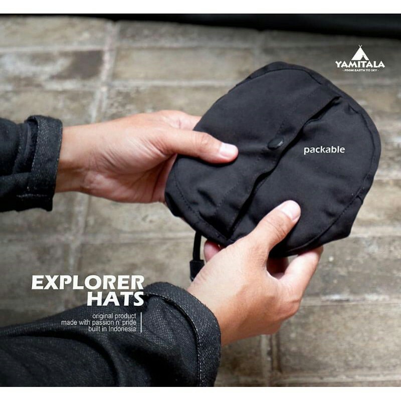 Thomgear Topi Rimba Explorer Hat Yamitala Original Packable Bahan Taslan