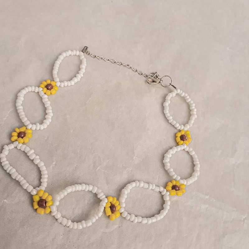 Sunflower Choker | Choker Bunga Matahari | Kalung Bunga Matahari