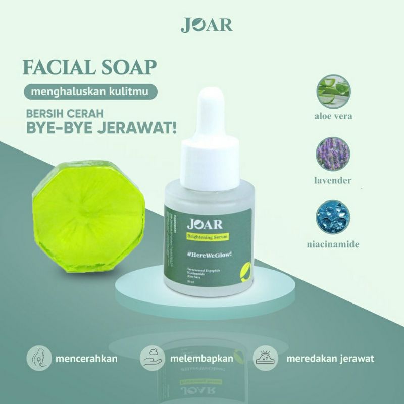 JOAR BRIGHTENING SOAP BAR&SERUM
