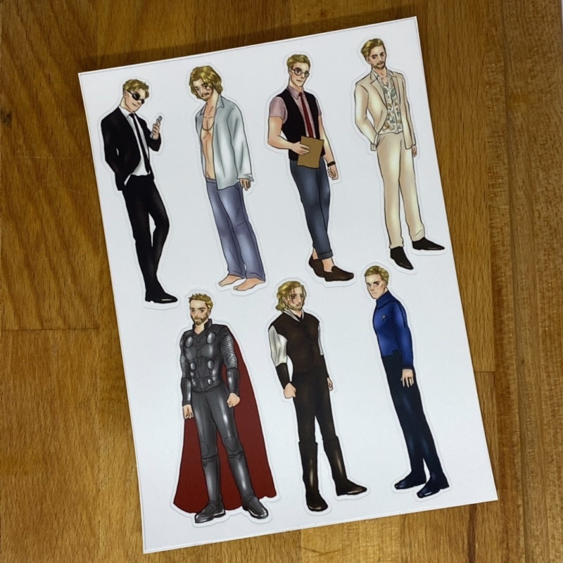 

Chris Hemsworth Cut Sticker